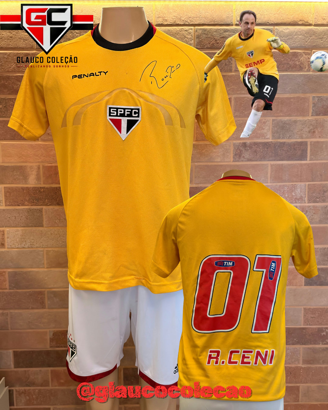 CAMISA SÃO PAULO FC 2014 -🇾🇪ROGÉRIO CENI🇾🇪  - TAMANHO M -  🏷️BOM ESTADO🏷️