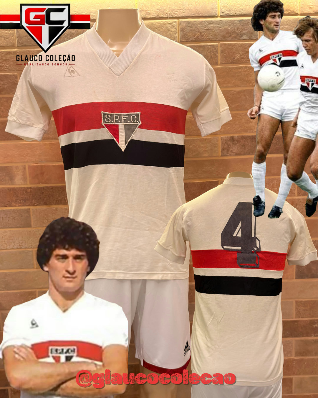 CAMISA SÃO PAULO FC 1983-🇾🇪DARIO PEREIRA🇾🇪 - TAMANHO G - ⚽️DE JOGO⚽️ 🏷️BOM ESTADO🏷️