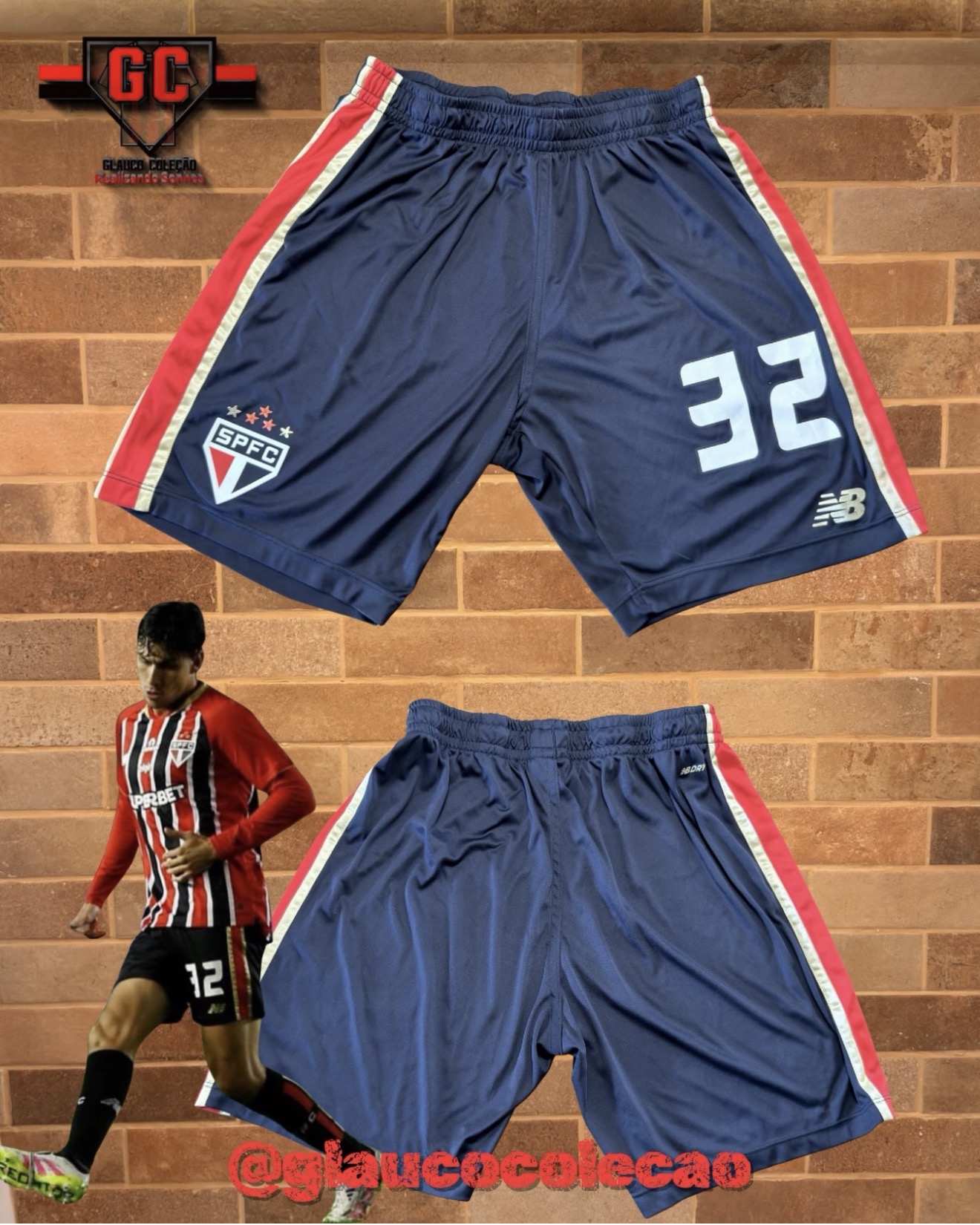 CALCÃO SÃO PAULO FC 2025 -🇾🇪FERRARESI🇾🇪 - TAMANHO  G  🏷️ÓTIMO ESTADO🏷️ ⚽️DE JOGO⚽️