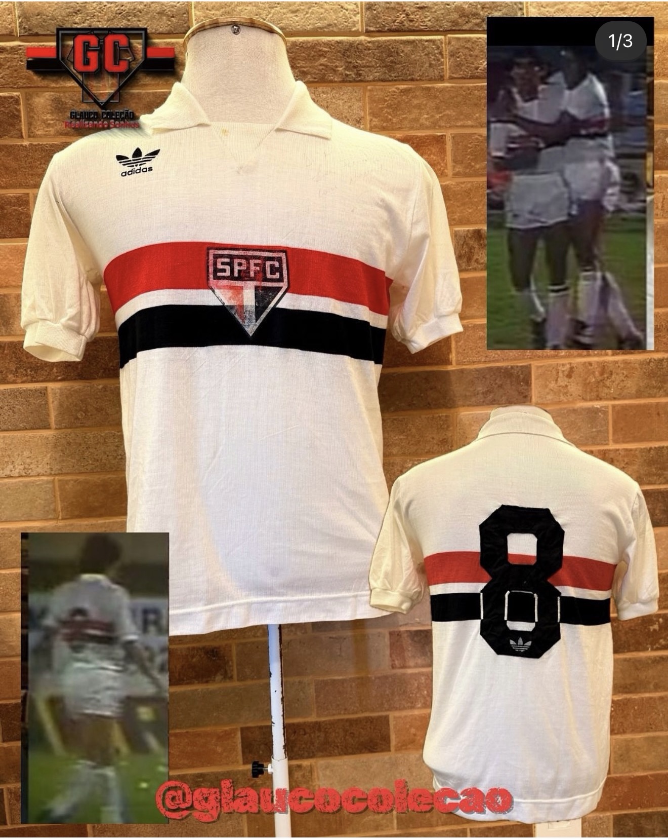 CAMISA SÃO PAULO FC LIBERTADORES 1987 -🇾🇪SILAS🇾🇪 - TAMANHO G -  ⚽️DE JOGO⚽️  🏷️ÓTIMO ESTADO🏷️