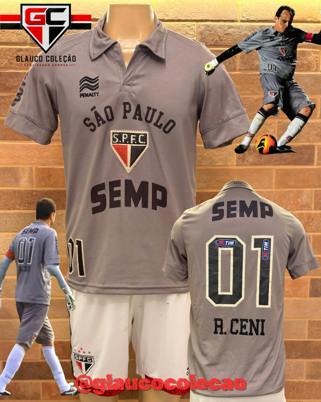 CAMISA SÃO PAULO FC 2013 -🇾🇪ROGÉRIO CENI🇾🇪 - TAMANHO G  🏷️ÓTIMO ESTADO🏷️