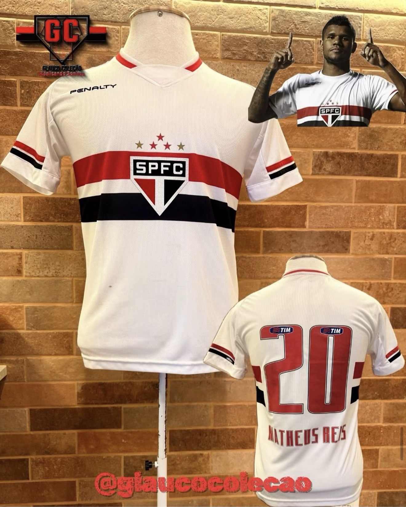 CAMISA SÃO PAULO FC 2015 -🇾🇪MATHEUS REIS🇾🇪 - TAMANHO M 🏷️ÓTIMO ESTADO🏷️ ⚽️DE JOGO⚽️