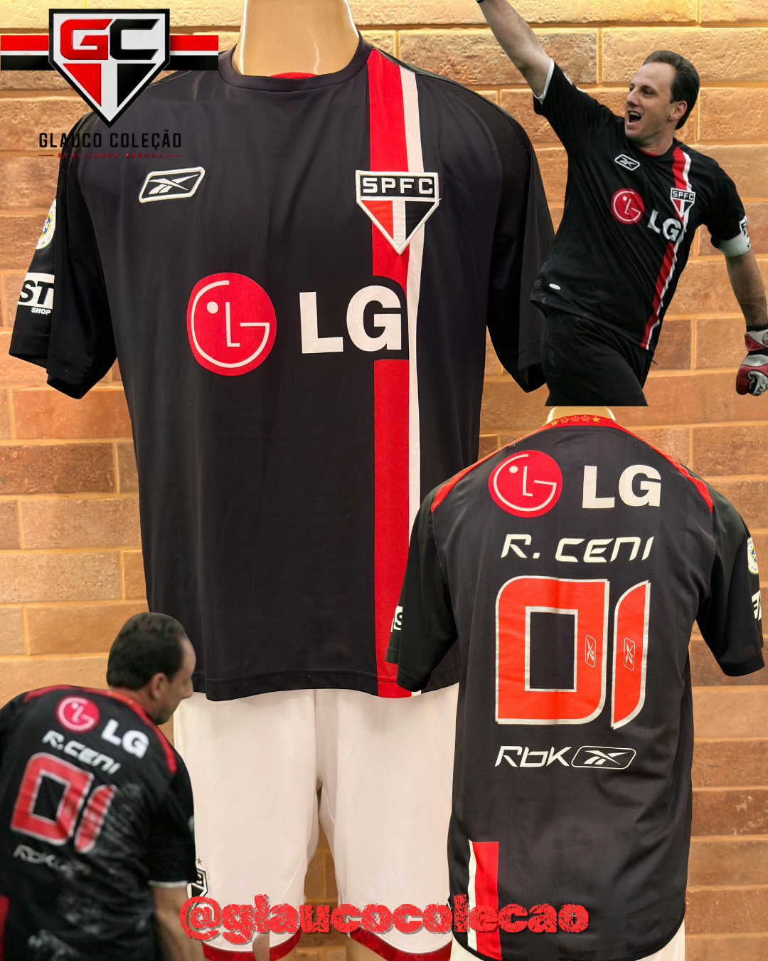 CAMISA SÃO PAULO FC 2008 -🇾🇪ROGÉRIO CENI🇾🇪 - TAMANHO G -  EXCELENTE ESTADO