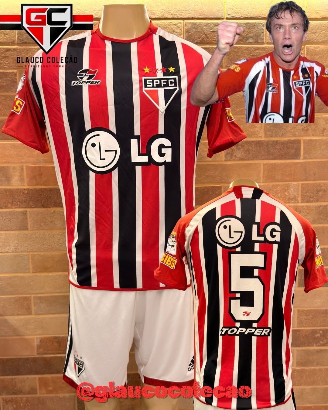 CAMISA SÃO PAULO FC LIBERTADORES 2005 -🇾🇪LUGANO🇾🇪 - TAMANHO M - BOM ESTADO
