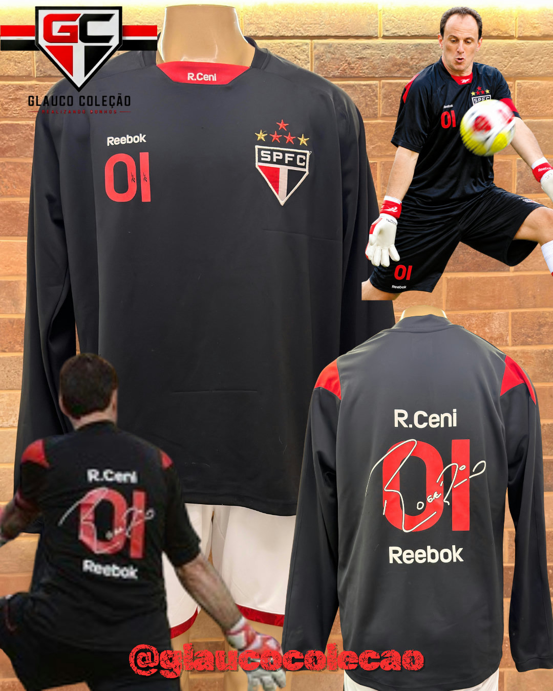 CAMISA SÃO PAULO FC 2009 -🇾🇪ROGÉRIO CENI🇾🇪 - TAMANHO GG  🏷️ÓTIMO ESTADO🏷️  ⚽️PREPARADA PARA JOGO⚽️