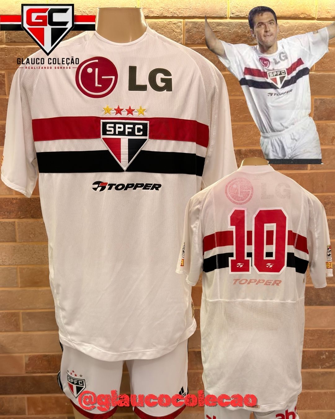 CAMISA SÃO PAULO FC 2004/05 -🇾🇪ROGÉRIO CENI🇾🇪 - TAMANHO P  🏷️ÓTIMO ESTADO🏷️