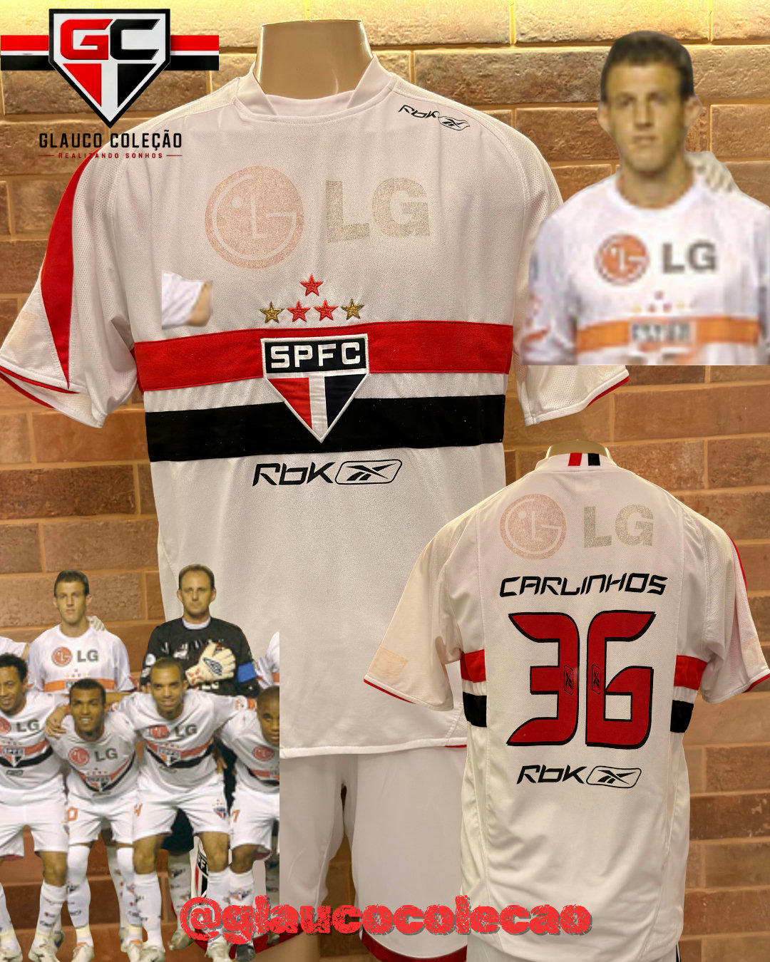 CAMISA SÃO PAULO FC 2006 -🇾🇪CARLINHOS🇾🇪 - TAMANHO G ⚽️DE JOGO⚽️ 🏷️BOM ESTADO🏷️