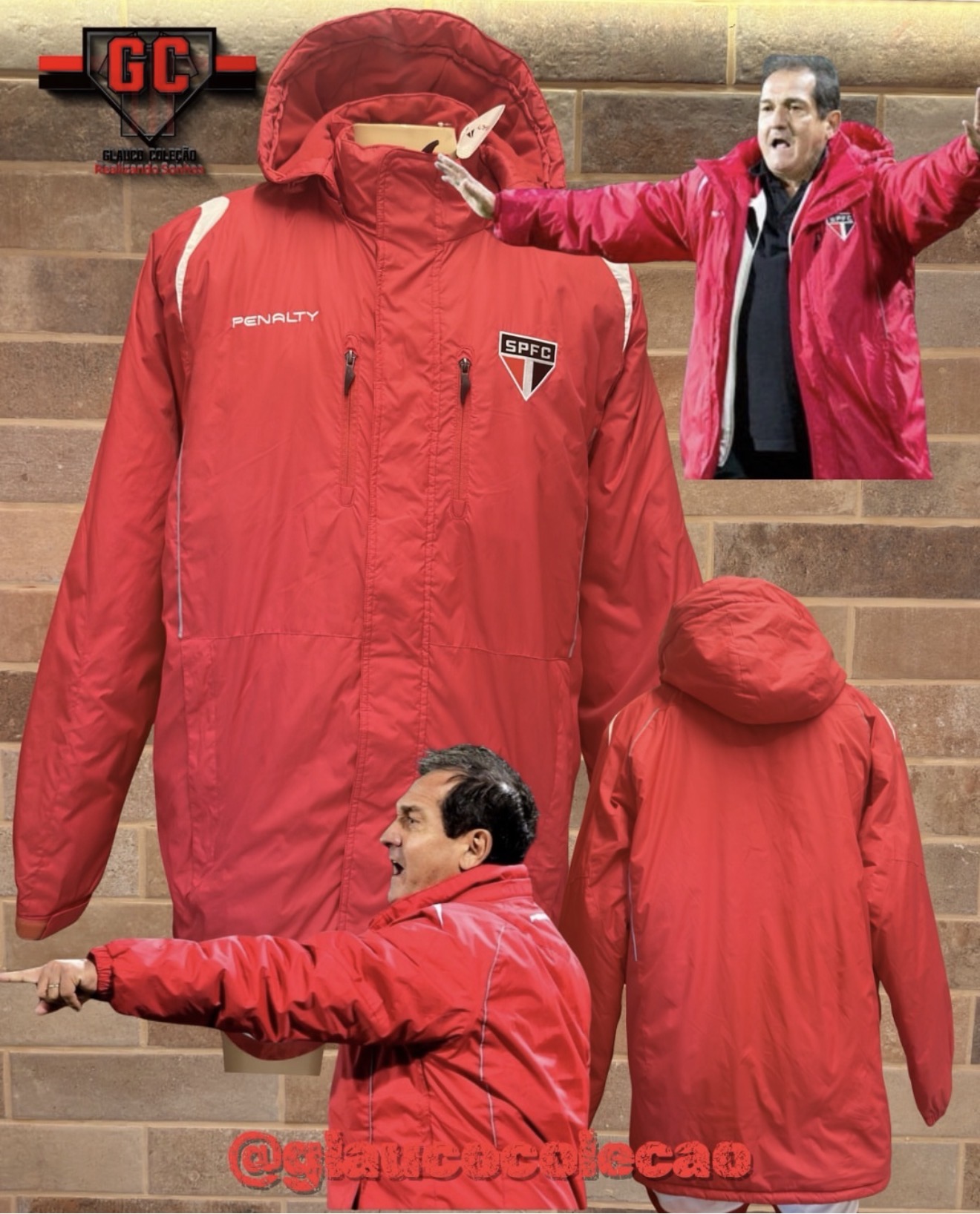 PARKA SÃO PAULO FC 2013/14 -🇾🇪MURICY🇾🇪 - TAMANHO GG -  EXCELENTE ESTADO - NA ETIQUETA