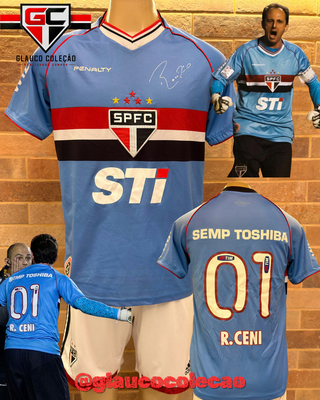 CAMISA SÃO PAULO FC 2013 -🇾🇪ROGÉRIO CENI🇾🇪  - TAMANHO M -  🏷️ÓTIMO ESTADO🏷️