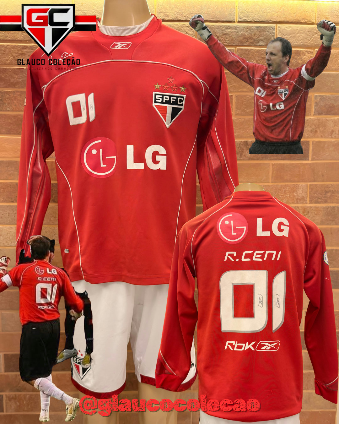 CAMISA SÃO PAULO FC 2008 -🇾🇪ROGÉRIO CENI🇾🇪 - TAMANHO M - EXCELENTE ESTADO