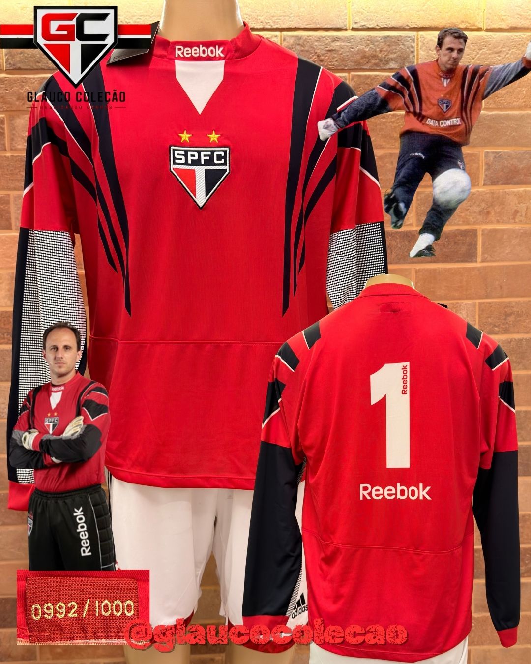 KIT 100 GOLS ROGÉRIO CENI - TAMANHO G - NA ETIQUETA - SÉRIE 992/1000