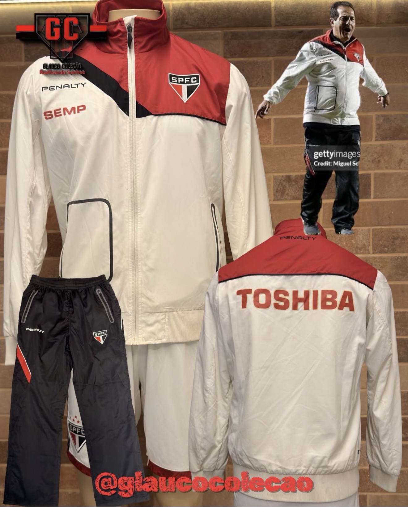 AGASALHO SÃO PAULO FC 2014 -🇾🇪MURICY🇾🇪 - TAMANHO P  🏷️ÓTIMO ESTADO🏷️ (BLUSA + CALÇA)