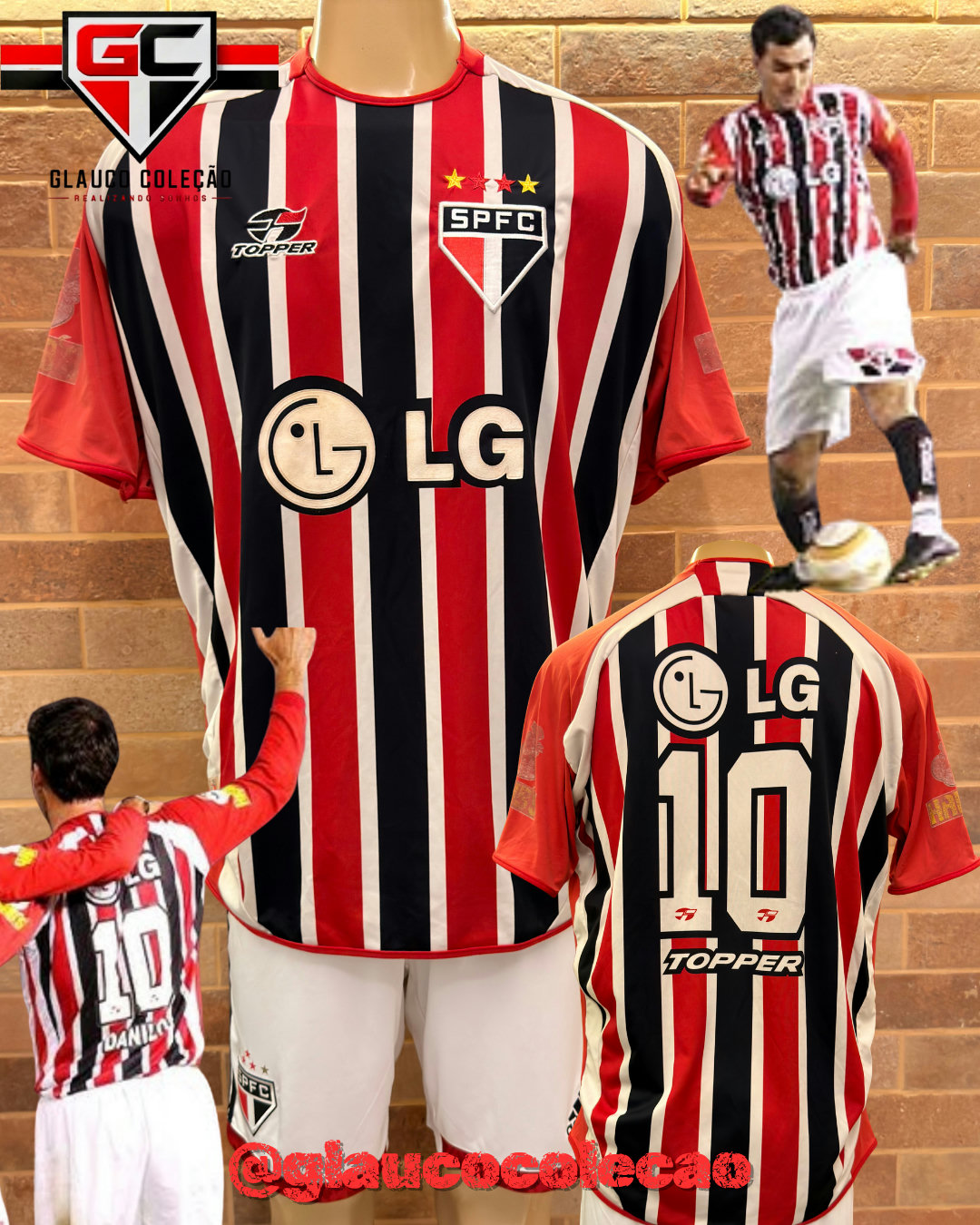 CAMISA SÃO PAULO FC LIBERTADORES 2005 -🇾🇪DANILO🇾🇪 - TAMANHO GG - 🏷️BOM ESTADO🏷️