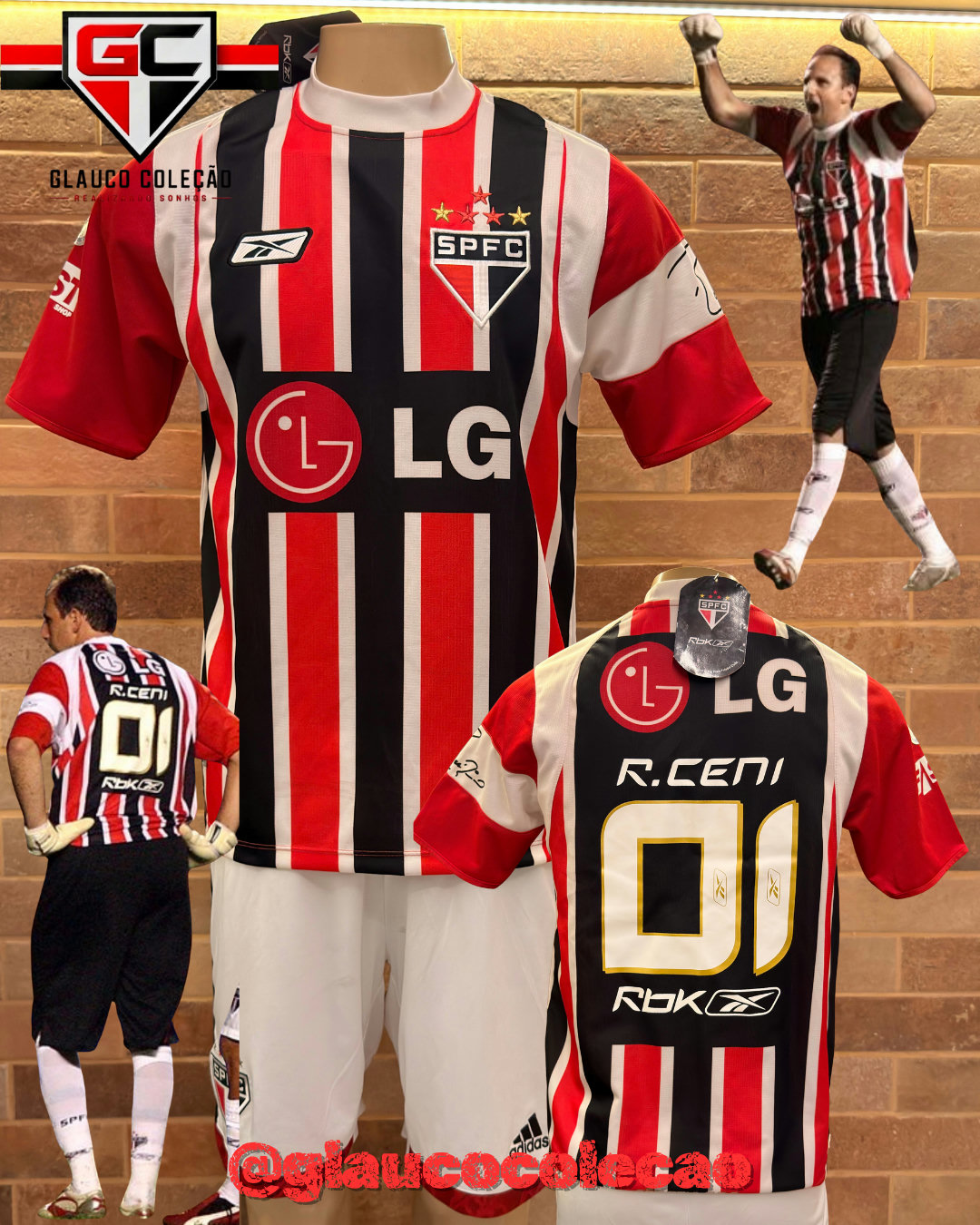 CAMISA SÃO PAULO FC 2007 - 1000 JOGOS -🇾🇪ROGÉRIO CENI🇾🇪  - TAMANHO P -  🏷️NA ETIQUETA🏷️