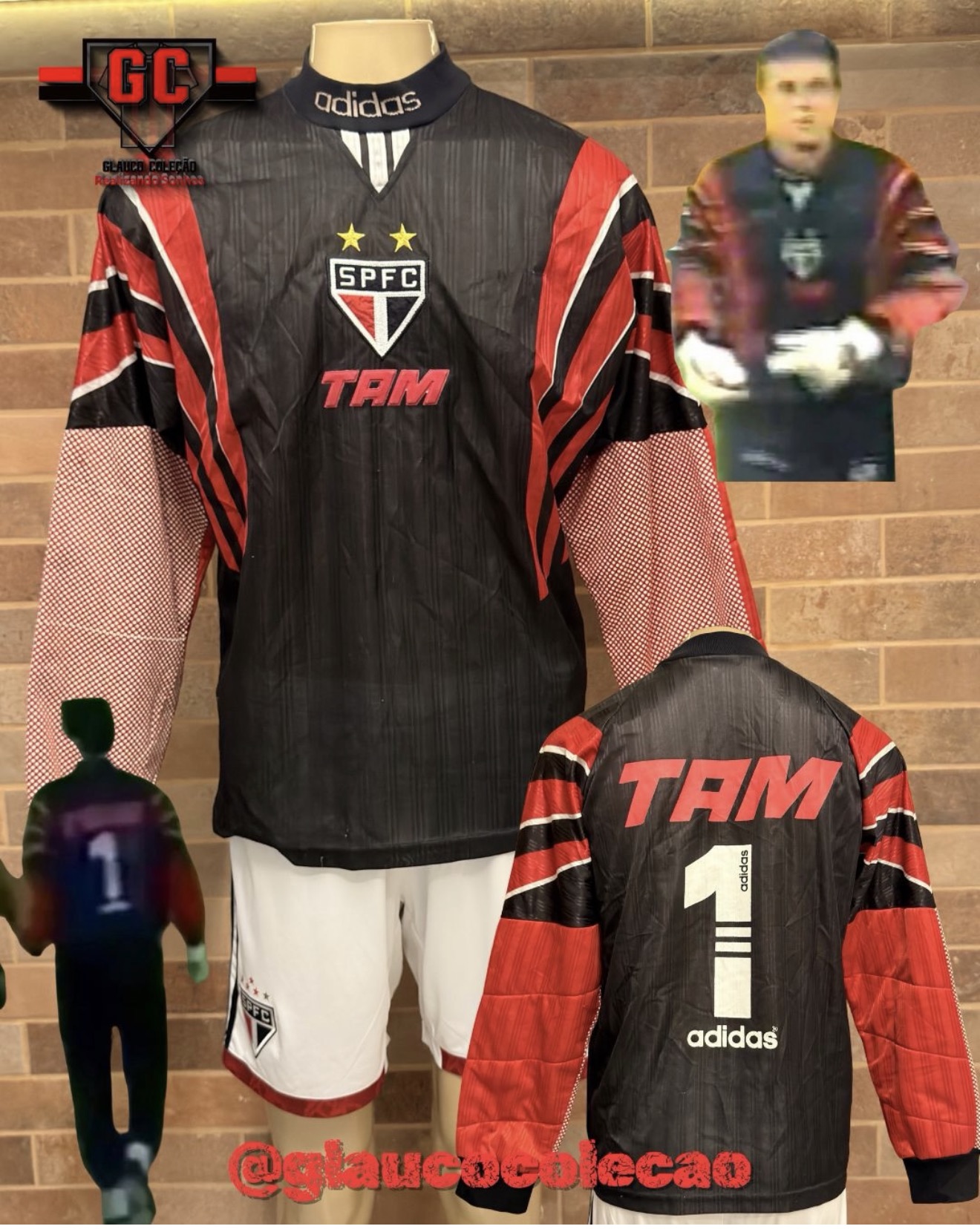 CAMISA SÃO PAULO FC 1996-🇾🇪ROGÉRIO CENI🇾🇪  - TAMANHO G -⚽️DE JOGO⚽️  🏷️ÓTIMO ESTADO🏷️